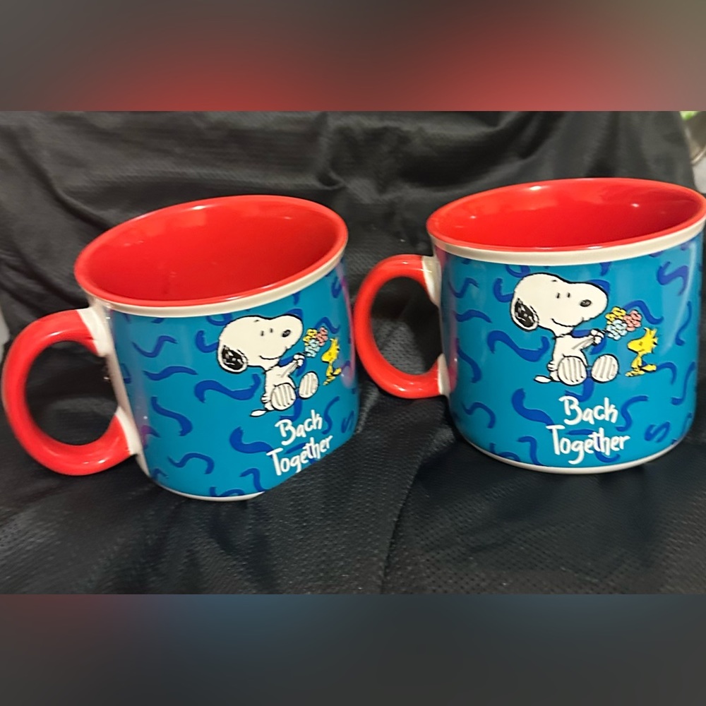 2 Pc Peanuts Mug/ Back Together